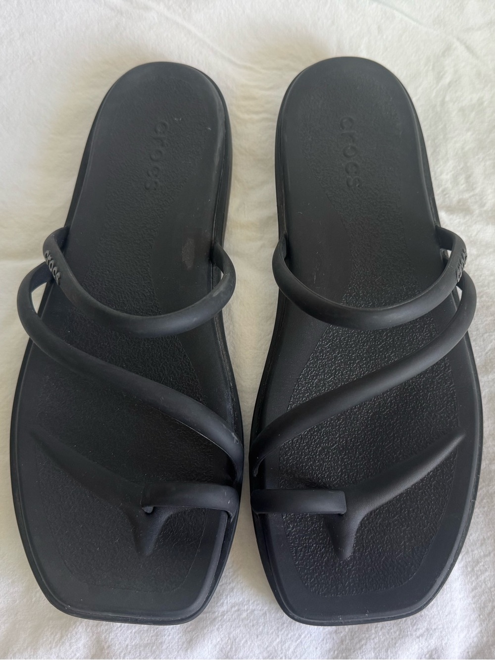 Crocs Black Miami Toe Loop Sandal